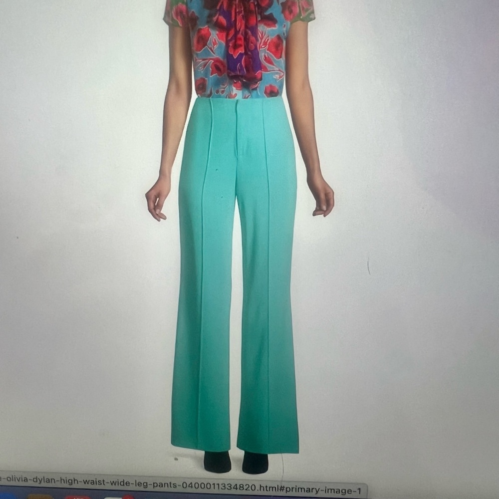 Alice and Olivia dylan pant in bluebird